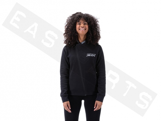 Sweatshirt mit Reißverschluss YAMAHA Urban Toulon T-Max schwarz Damen